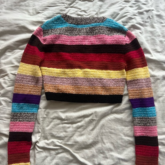 Indah Josephine Cropped Sweater Top NWOT - Picture 2 of 4